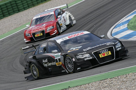 Tom Kristensen's teamkollega i Audi Sport Team Abt, Timo Scheider, besatte 2. pladsen.